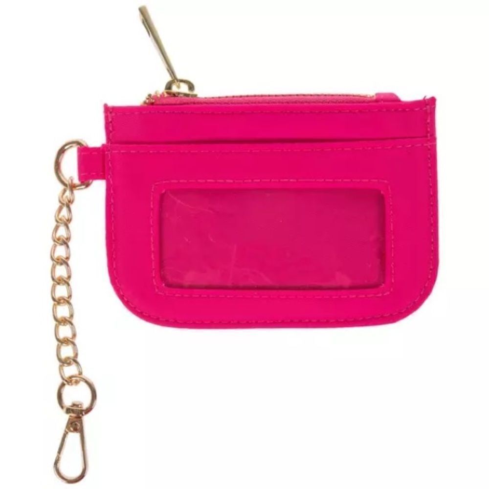 New! Hot Pink Keychain Coin Pouch NWT